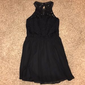Black lace dress